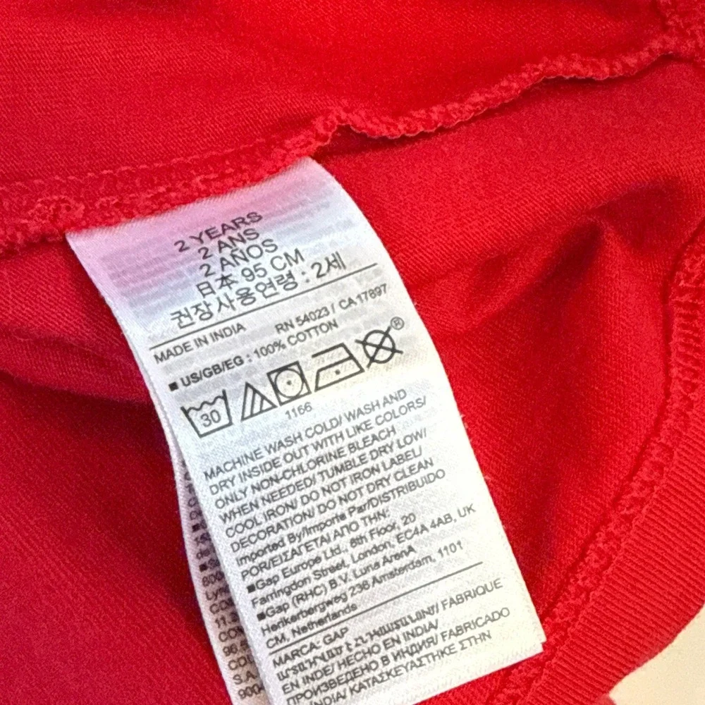 Baby Gap Red Marvel Spider Man‎ Long Sleeve T Shirt Top 2T Toddler Spiderman